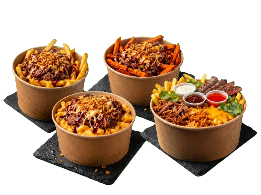 Box frites maison EAT'ME — loaded fries et mac and cheese Nice