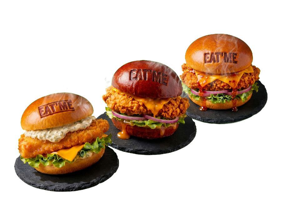 Crispy chicken burgers EAT'ME — poulet croustillant Nice